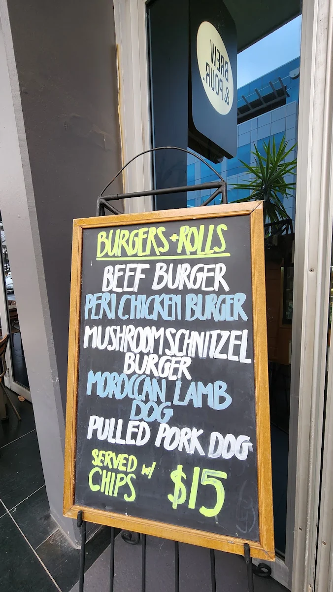 Menu, Brew & Pour