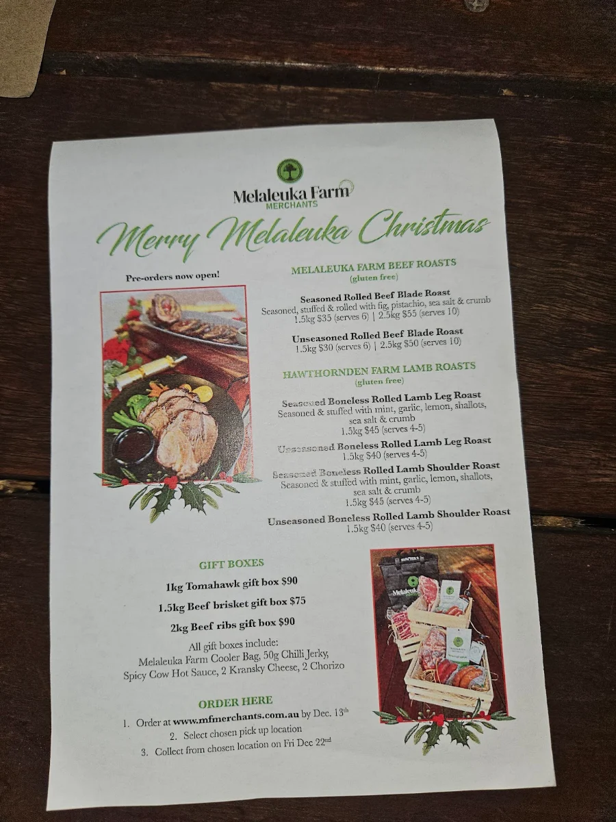 Menu, C.Y. O'Connor Village Pub