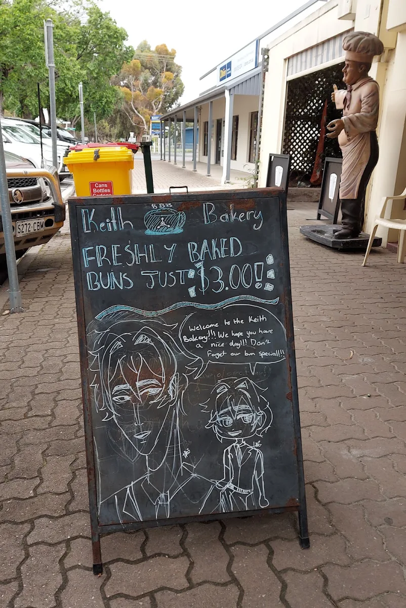 Menu, Keith Bakery and Coffee shop