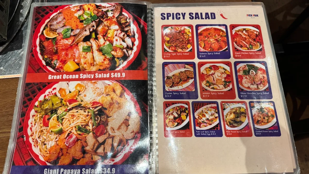 Menu, Pick Prik