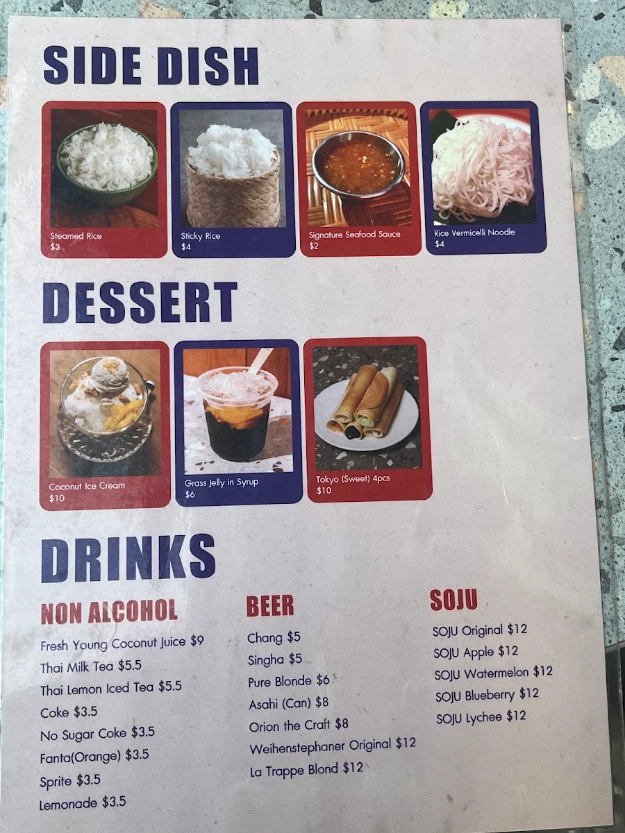 Menu, Pick Prik