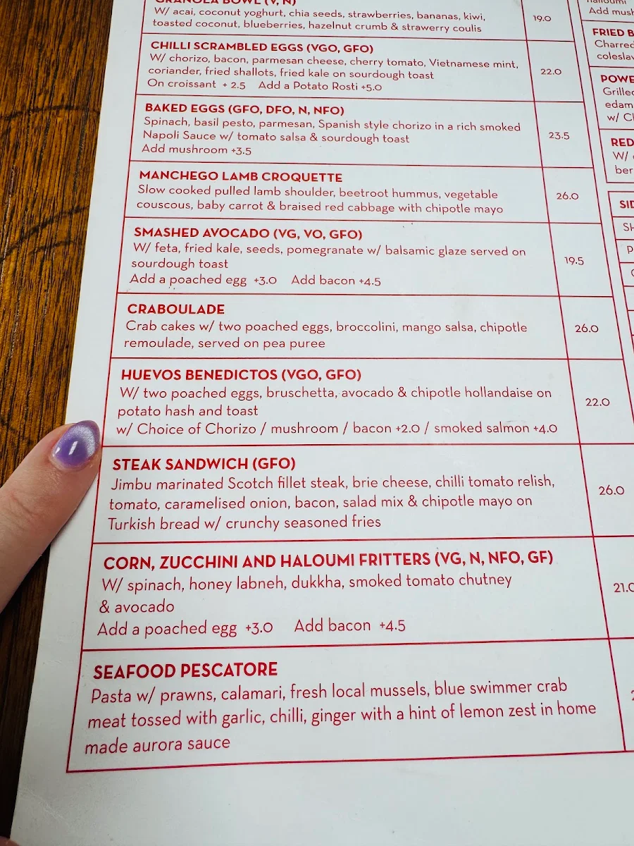 Menu, Temperance Society