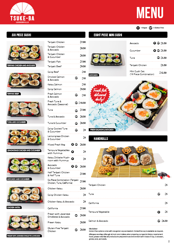 Menu, Tsuke-Ba
