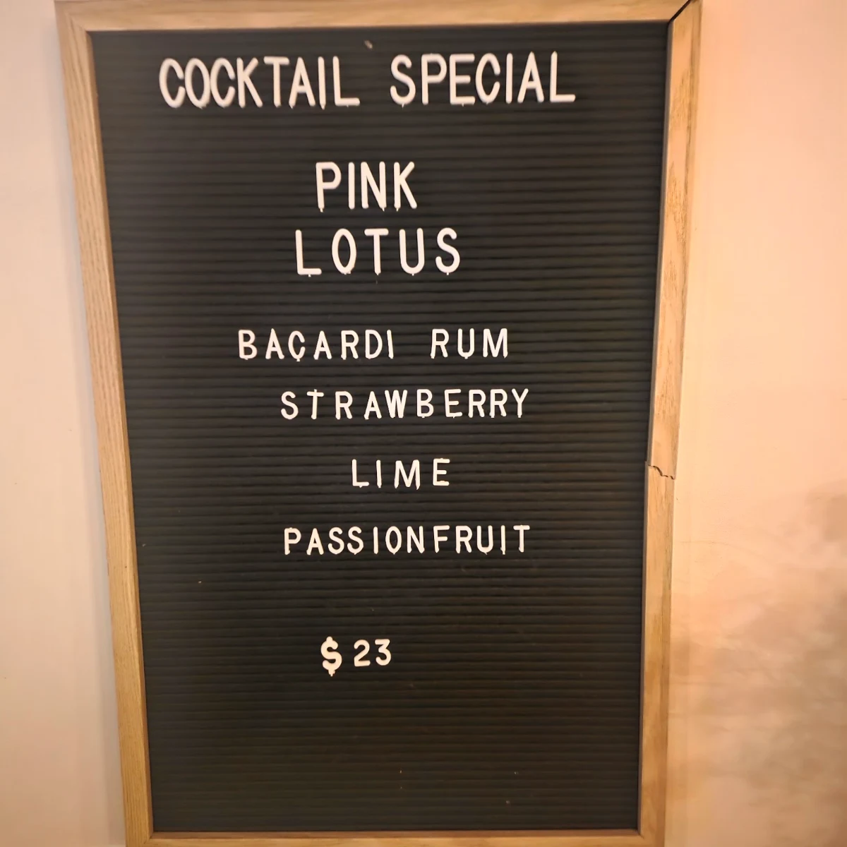 Menu, Miss Chief Bar & Eatery