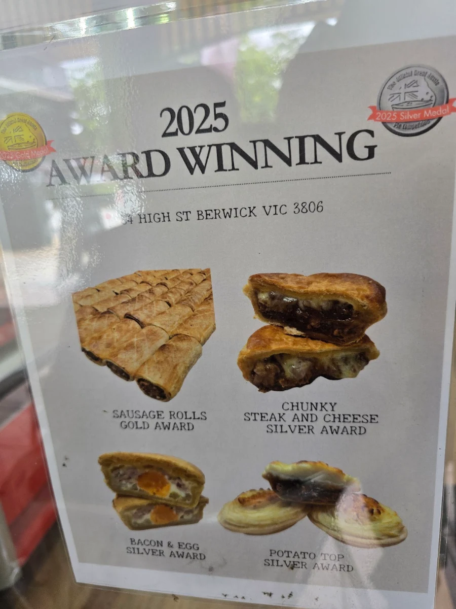 Menu, Berwick Village Bakery & Café
