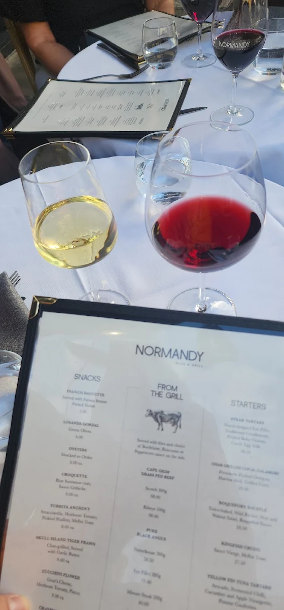 Menu, Normandy Wine & Grill