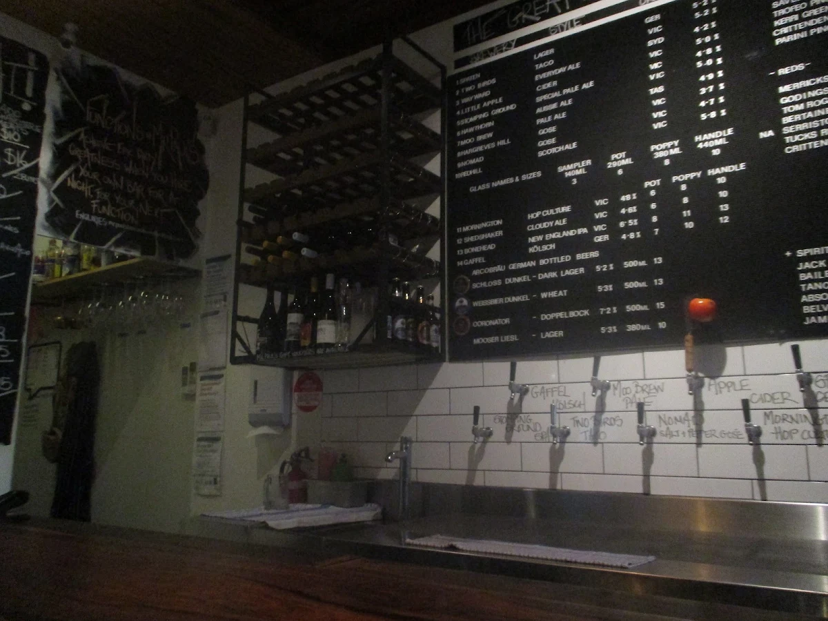 Menu, Mr Paul's Beer and Wine