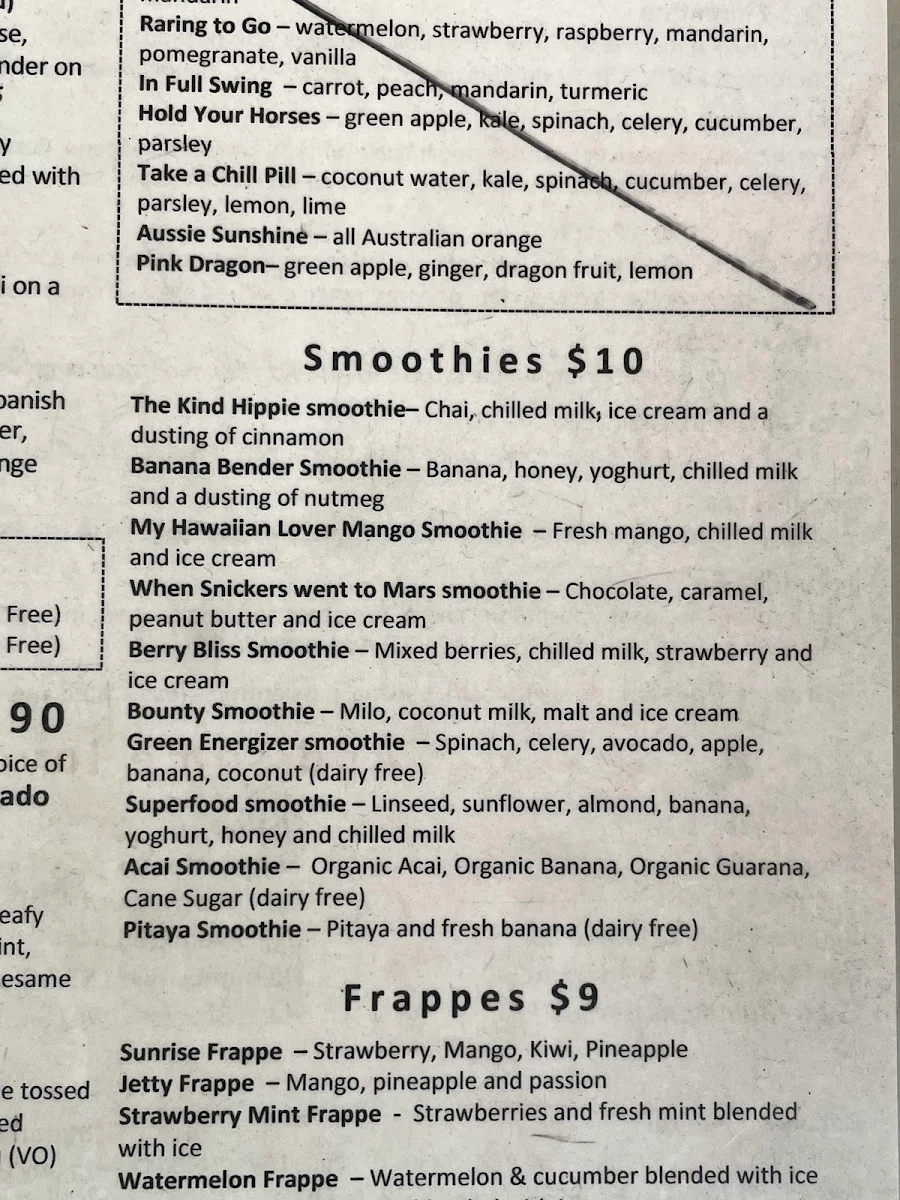 Menu, Urban Espresso Lounge