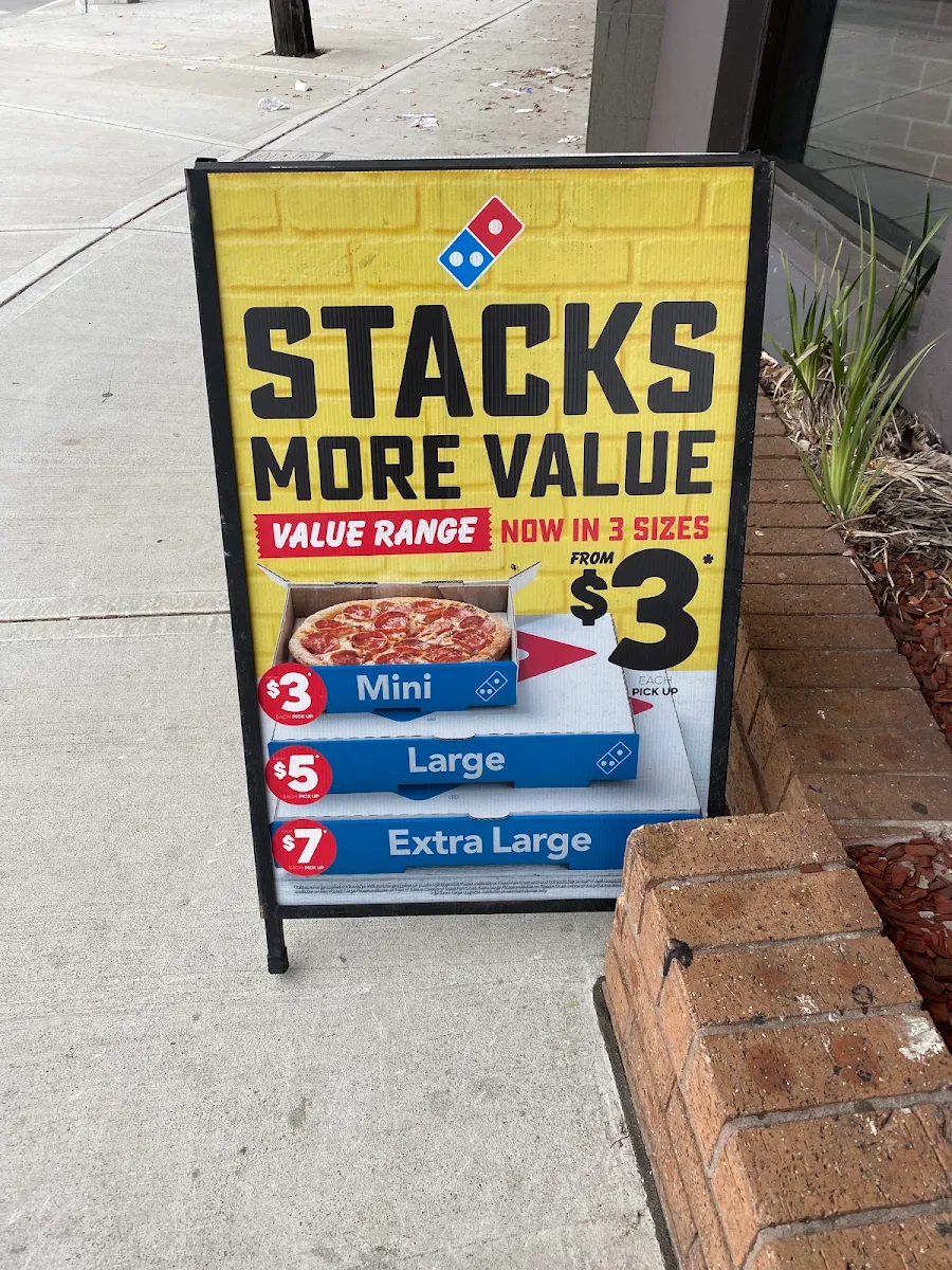 Menu, Domino's Pizza Hurlstone Park