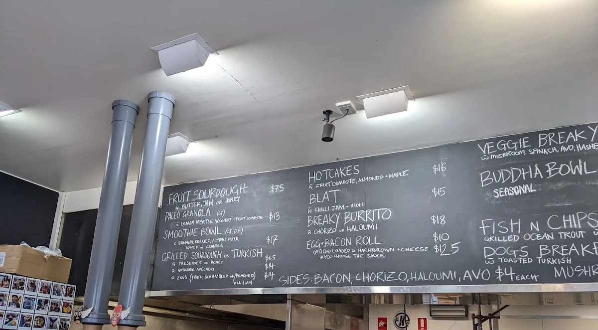Menu, The Local Jervis Bay