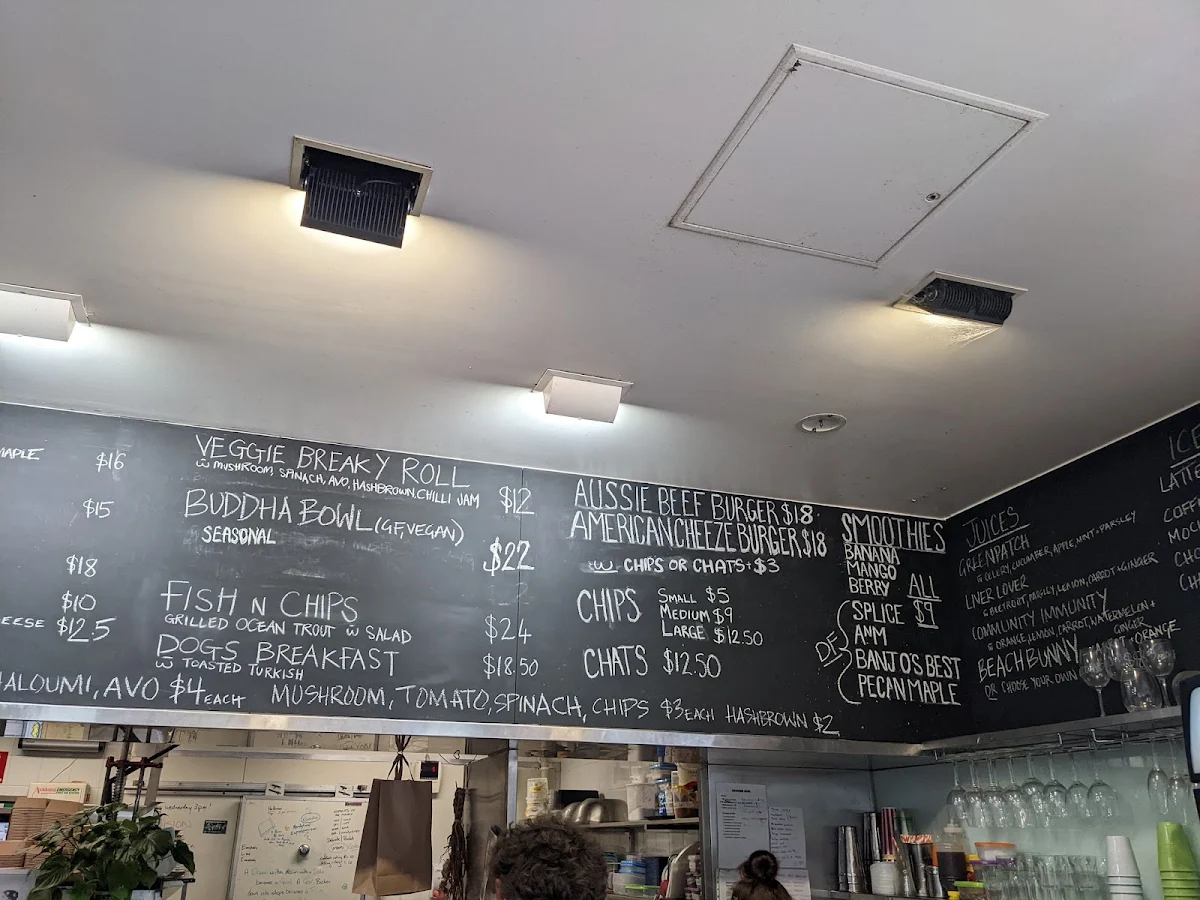 Menu, The Local Jervis Bay