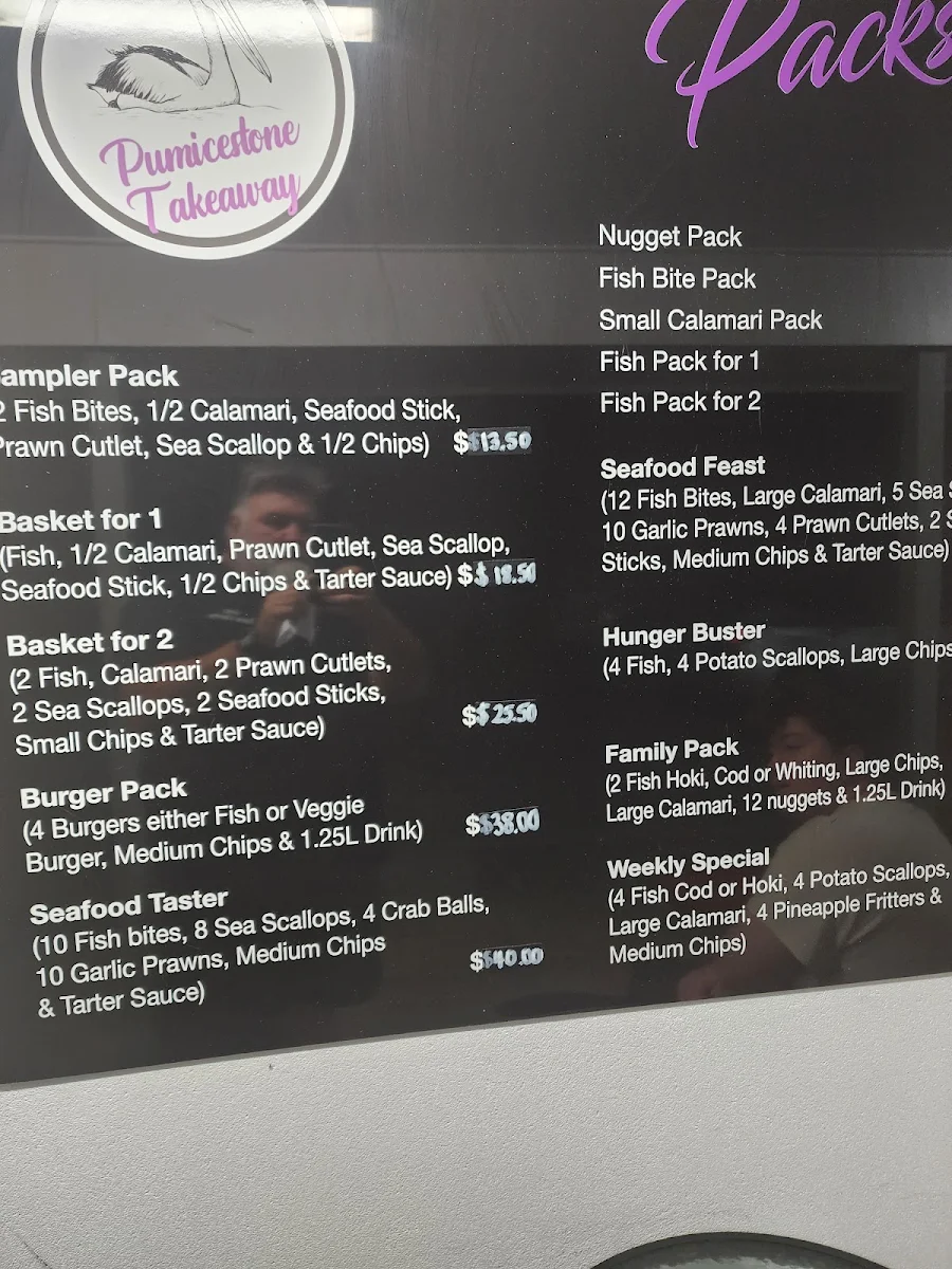 Menu, Pumicestone Takeaway
