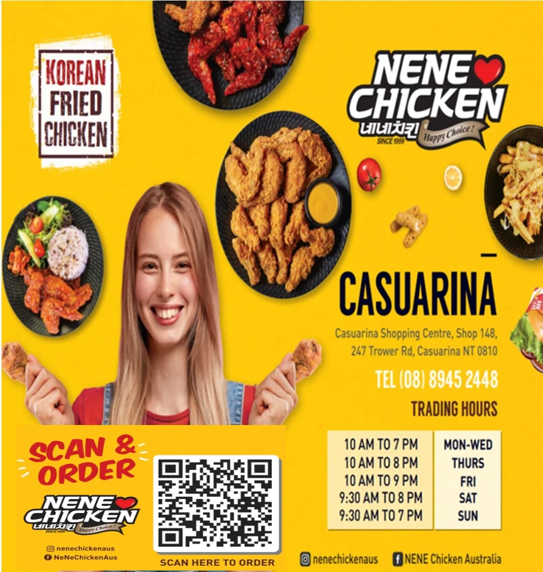 Menu, Nene Chicken Casuarina