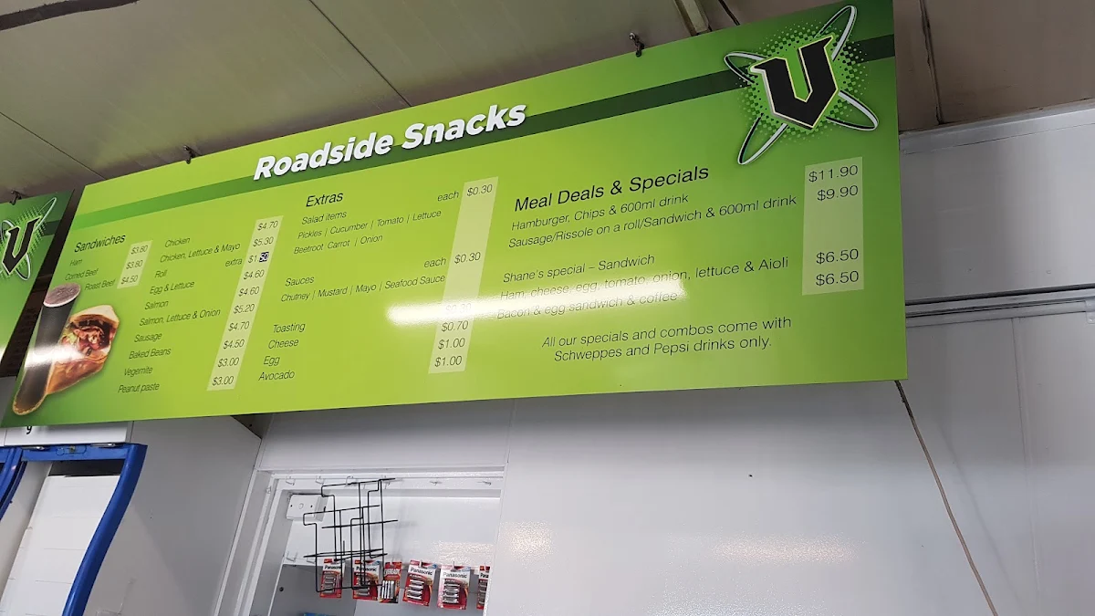 Menu, Roadside Snacks