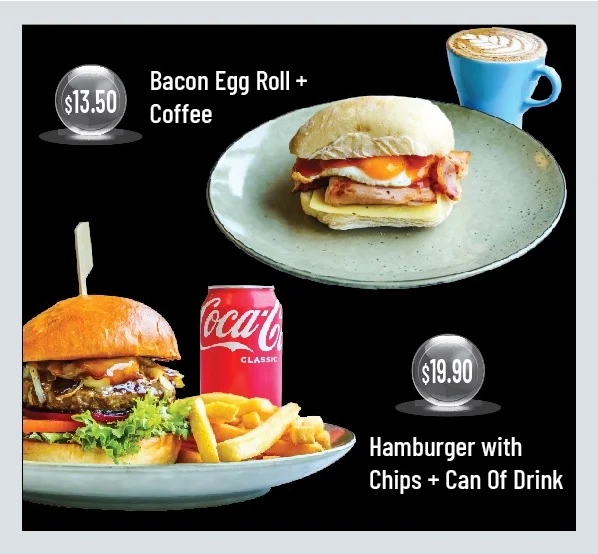 Menu, EagleHawk Cafe
