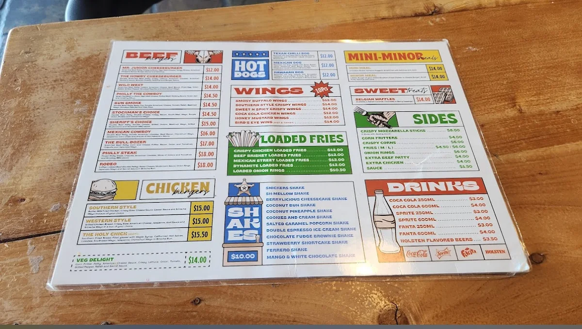 Menu, Butler's Smokehouse
