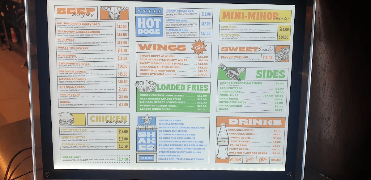 Menu, Butler's Smokehouse