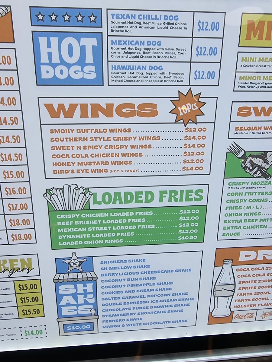 Menu, Butler's Smokehouse