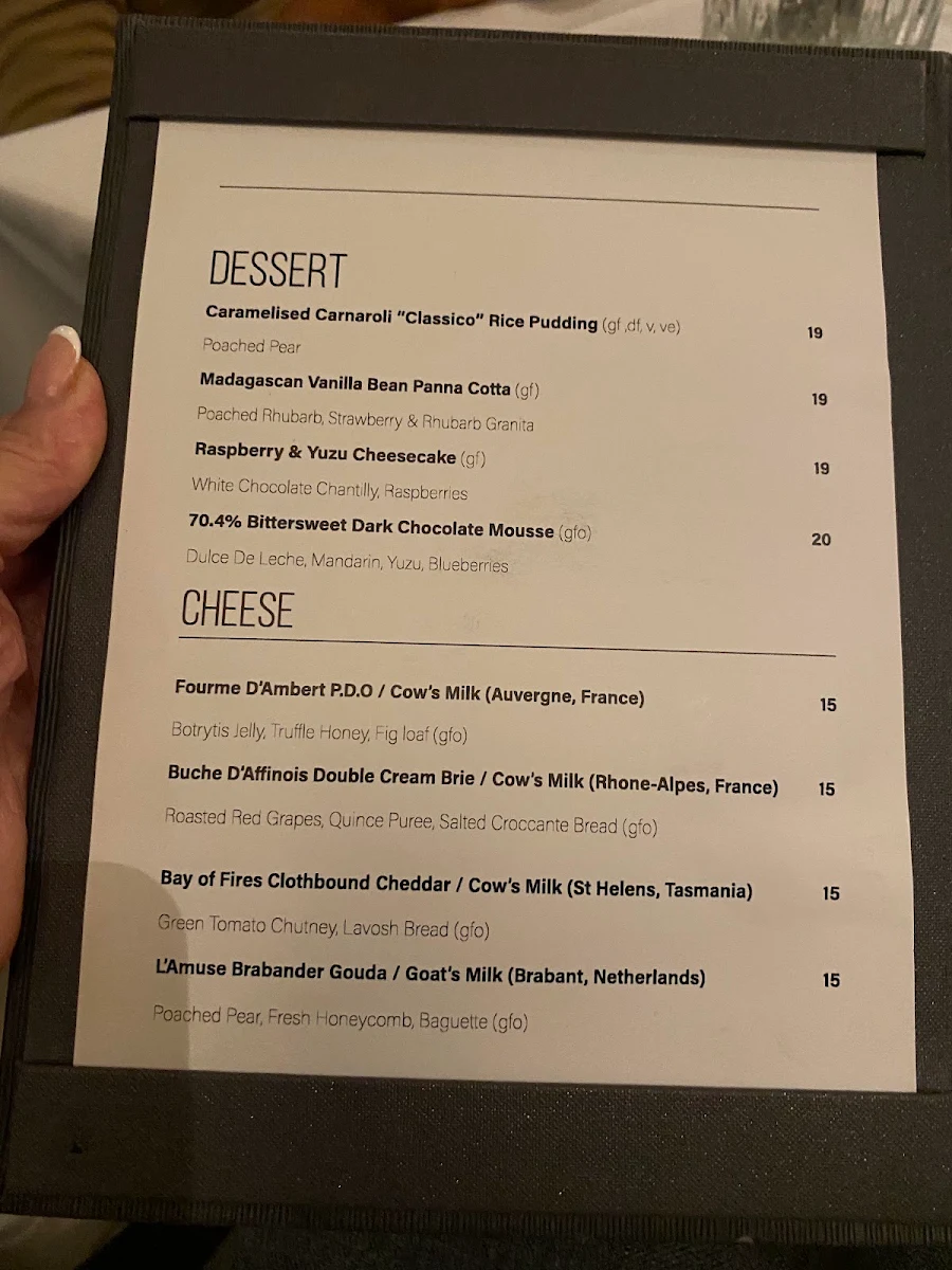 Menu, Blowfish Seafood ★ Steak ★ Bar