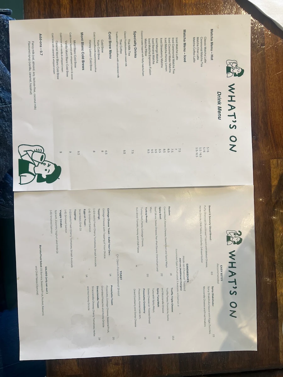 Menu, Qué