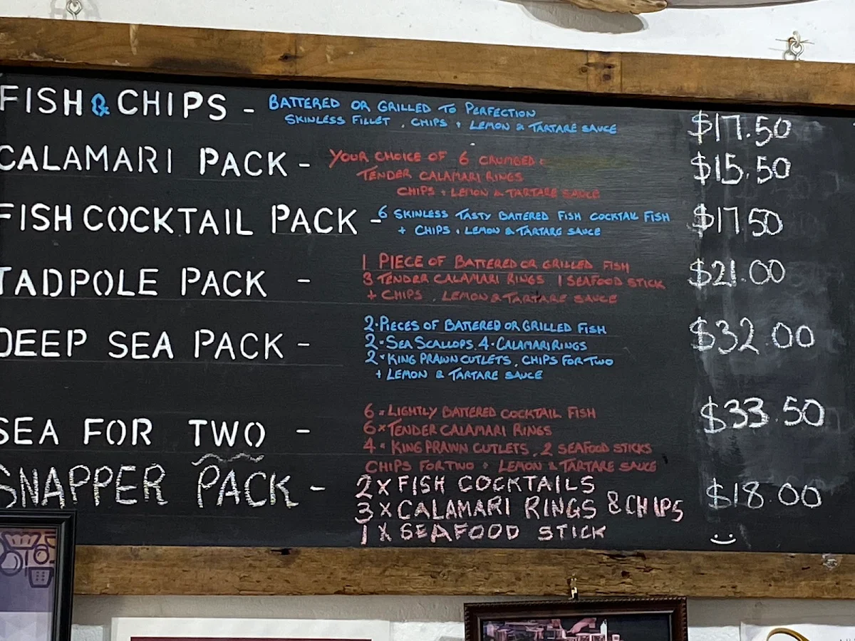 Menu, Something Seafood