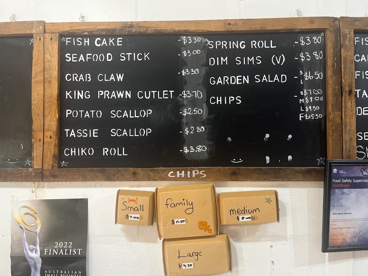 Menu, Something Seafood
