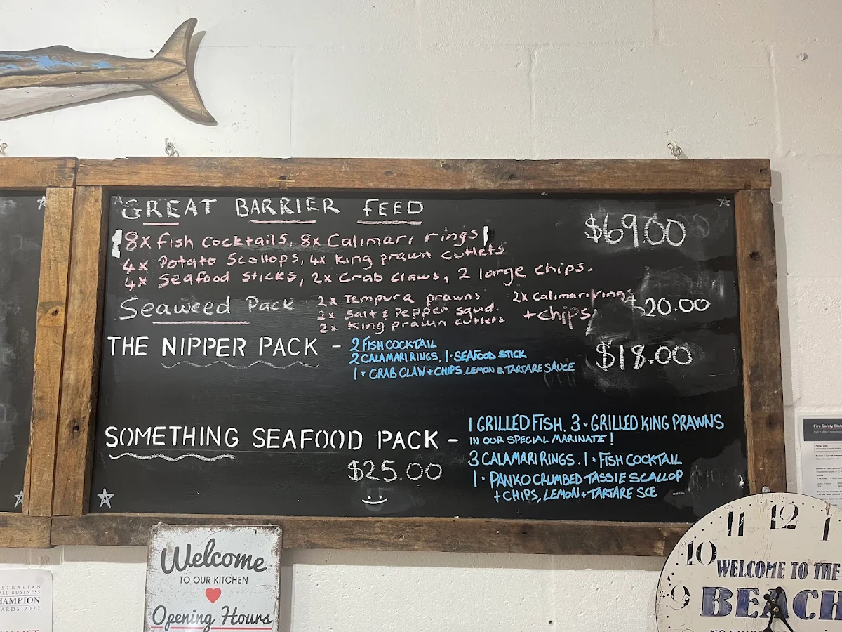 Menu, Something Seafood