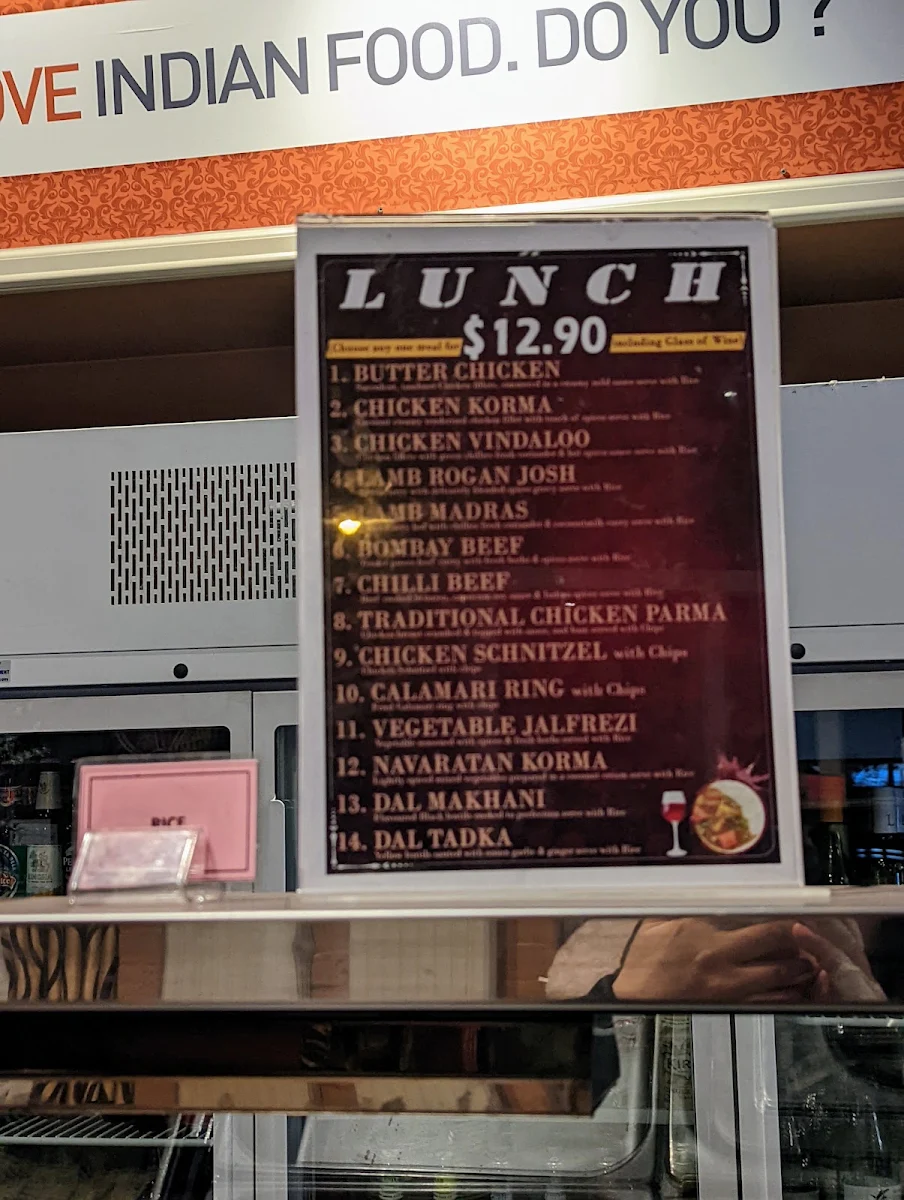 Menu, Curry Star Indian Restaurant
