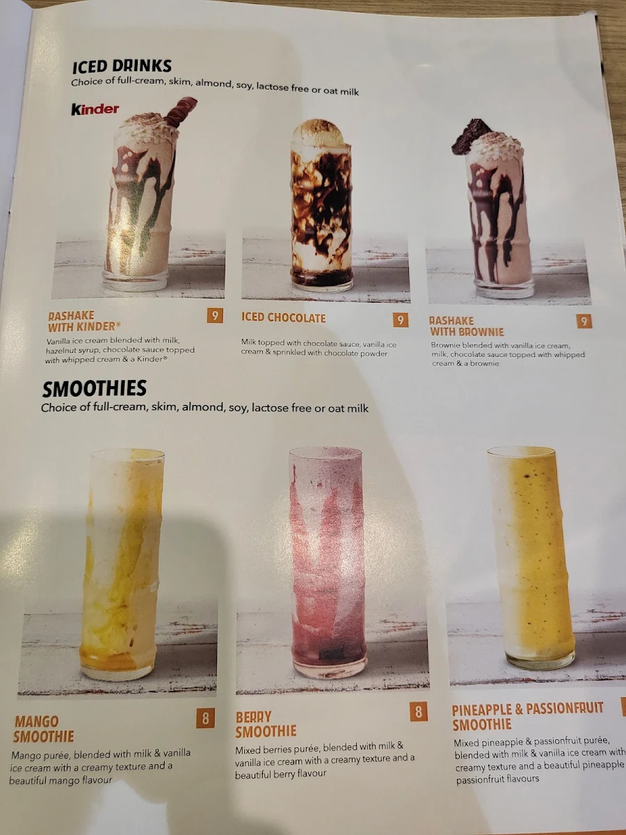 Menu, RASHAYS - Punchbowl