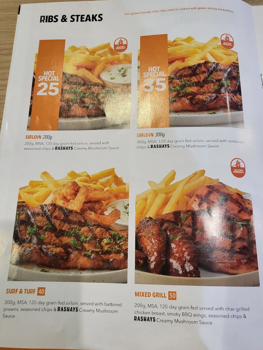 Menu, RASHAYS - Punchbowl