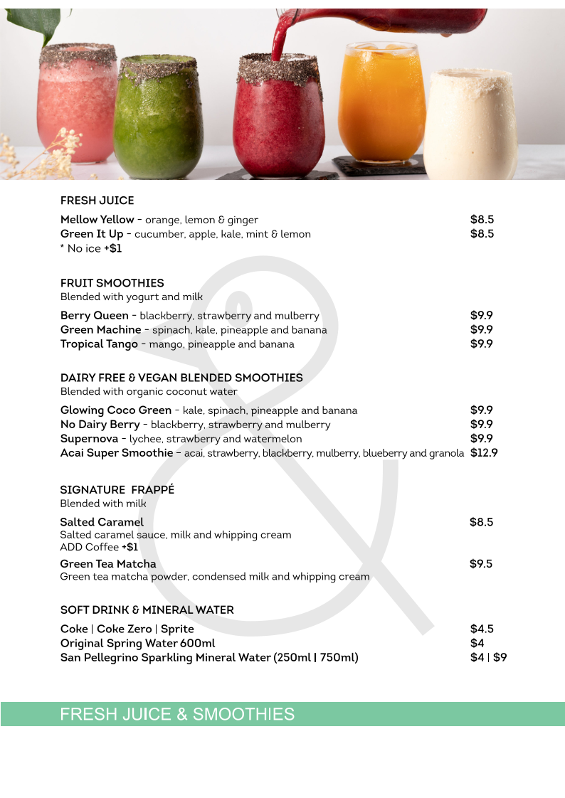 Menu, The Naked Duck Parramatta (6 Hassall St)