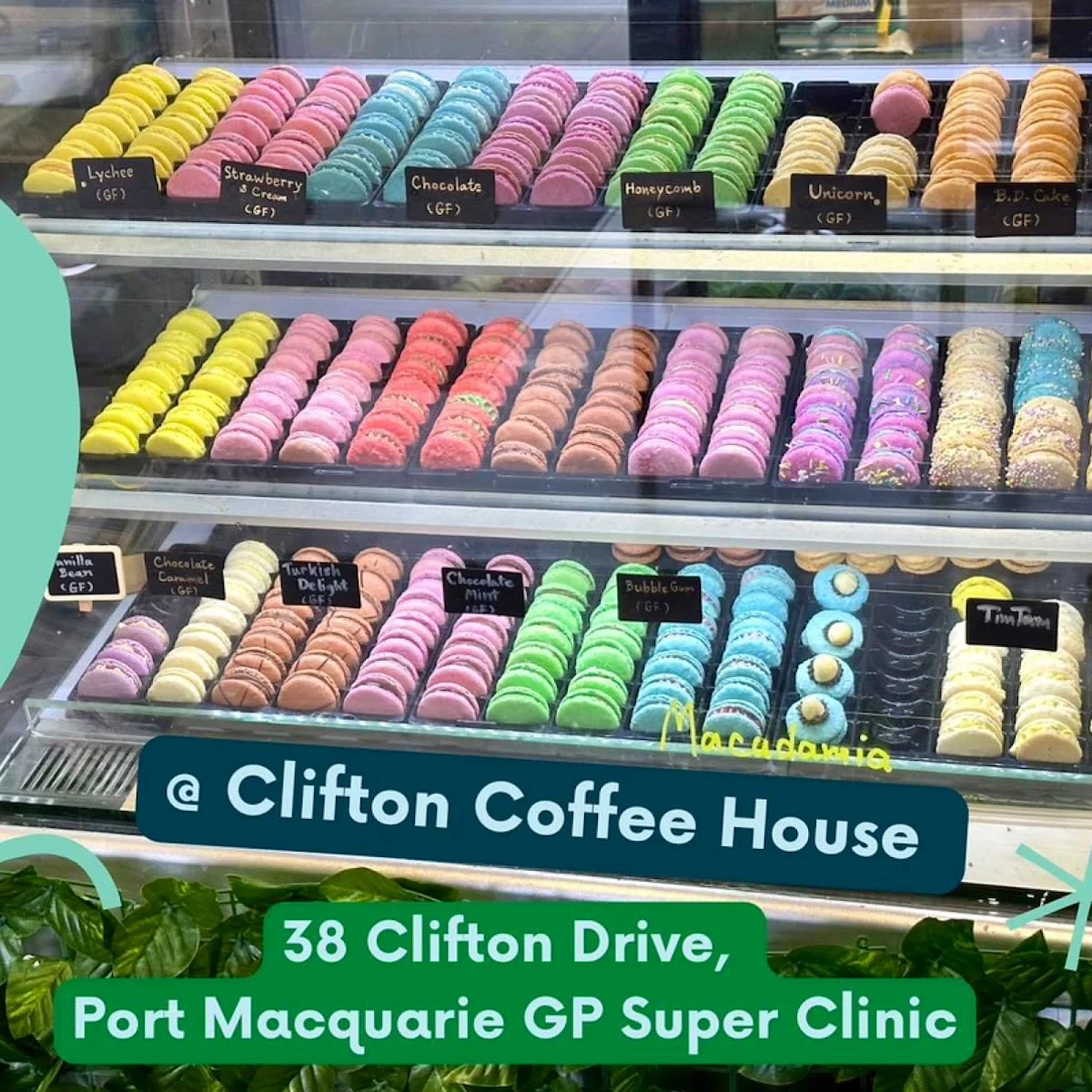 Menu, Hunter Macarons