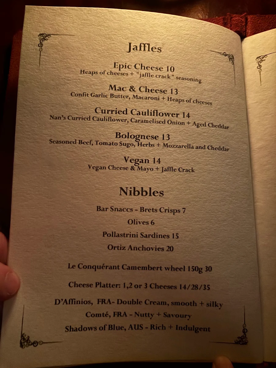 Menu, Foxtrot Unicorn