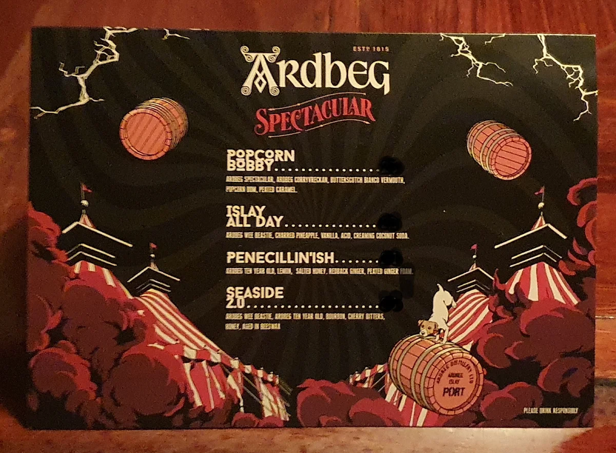 Menu, Foxtrot Unicorn