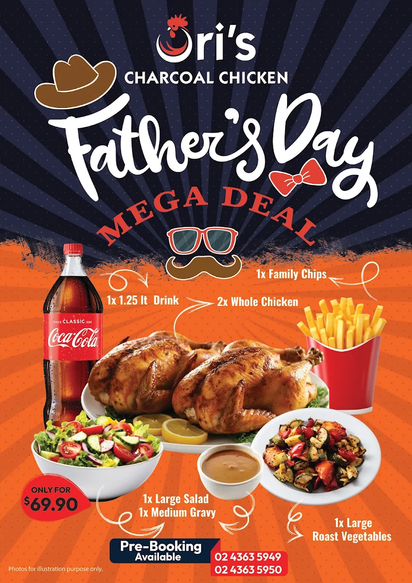 Menu, Ori's Charcoal Chicken & kebab