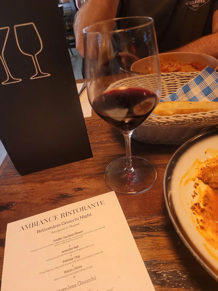 Menu, Ambiance Ristorante