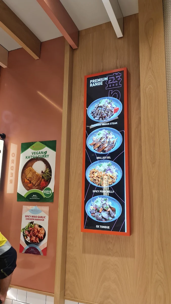 Menu, Rice Workshop