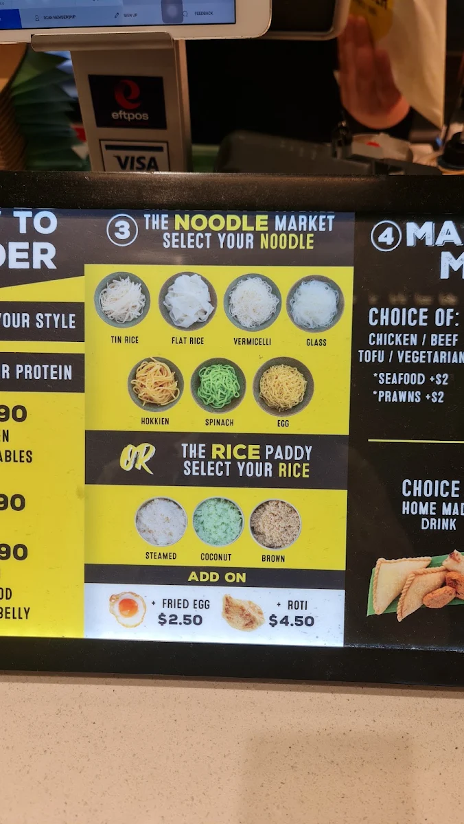 Menu, Rice Workshop