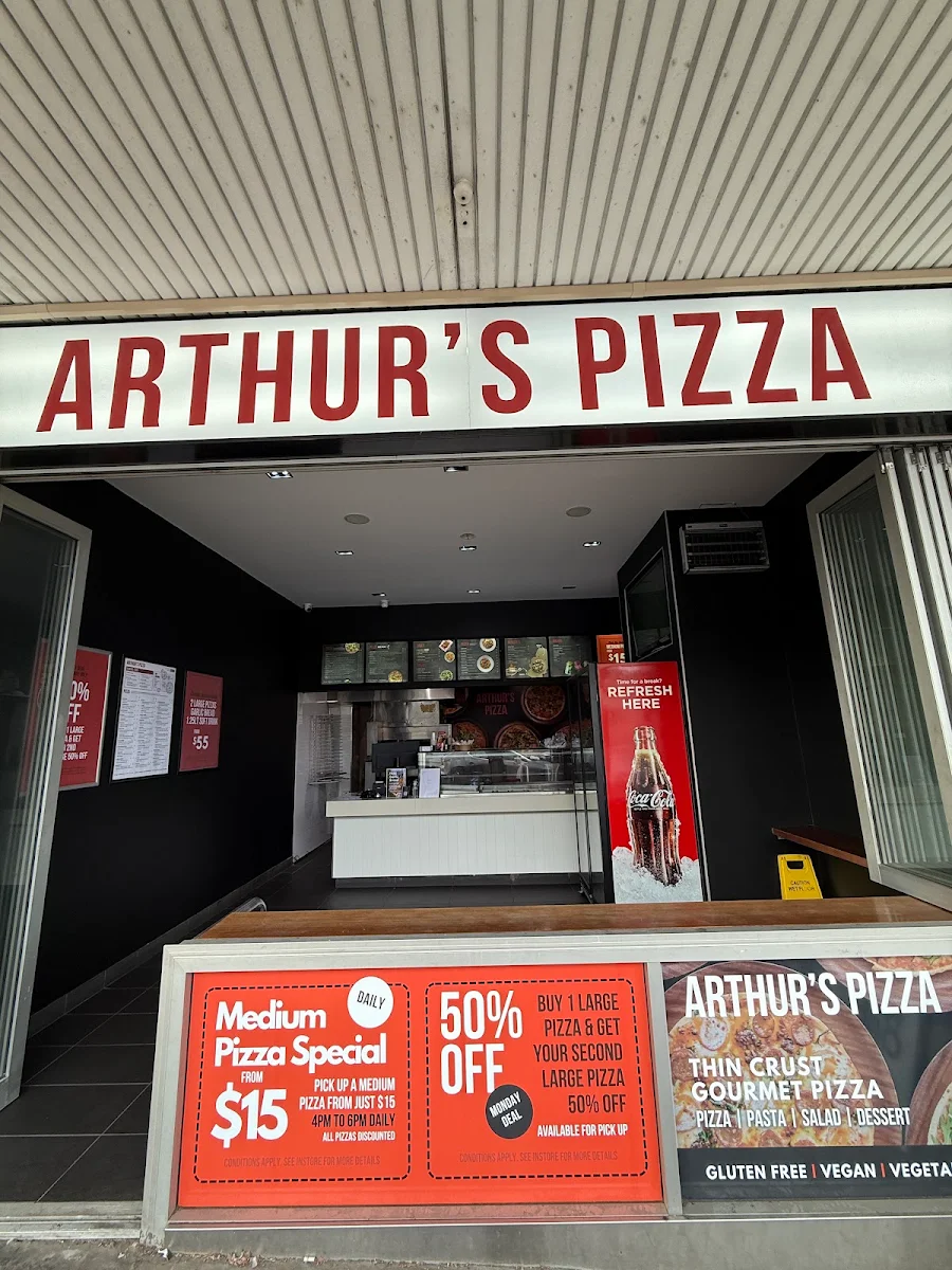 Menu, Arthur's Pizza - West Ryde