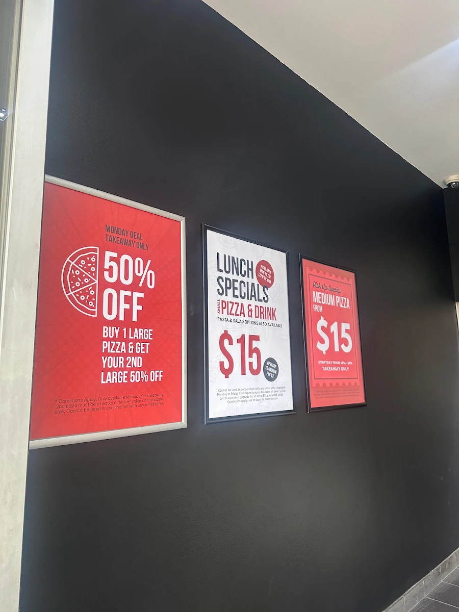 Menu, Arthur's Pizza - West Ryde