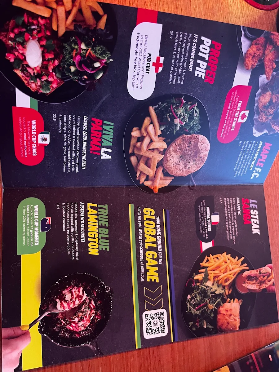 Menu, The Sporting Globe x 4 Pines - King Street Wharf