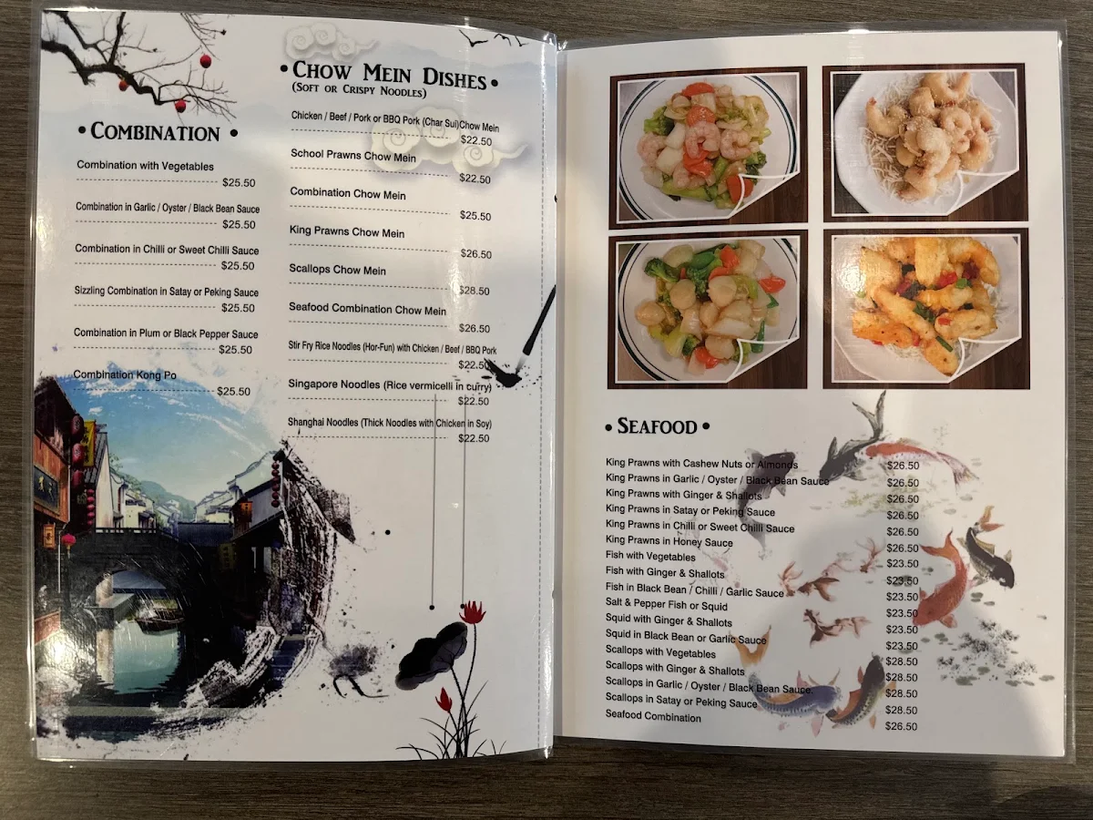 Menu, Long Jetty Chinese Restaurant