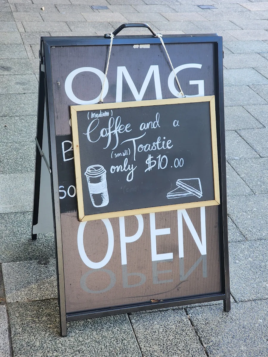 Menu, OMG Coffee & Toastie