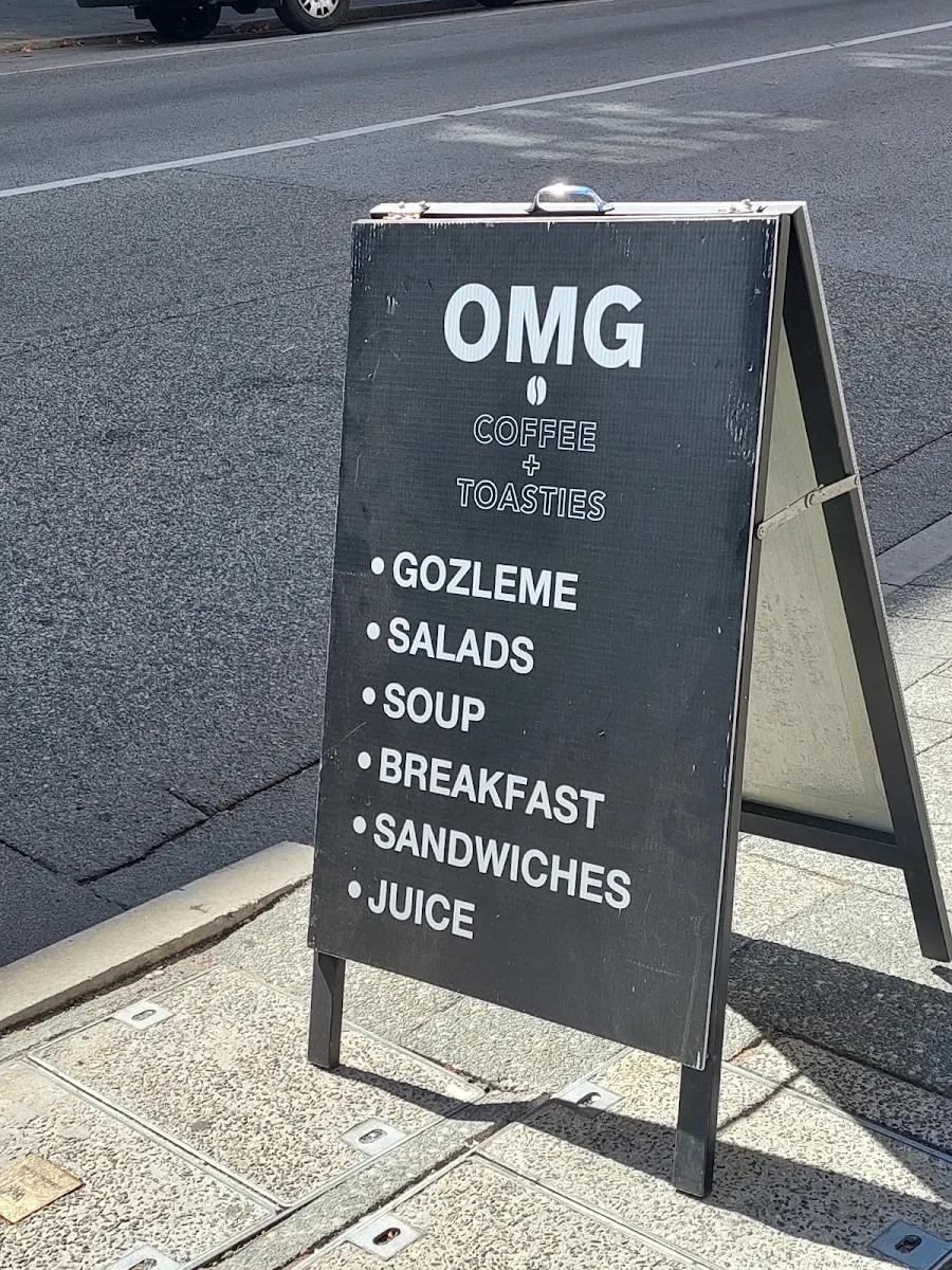 Menu, OMG Coffee & Toastie