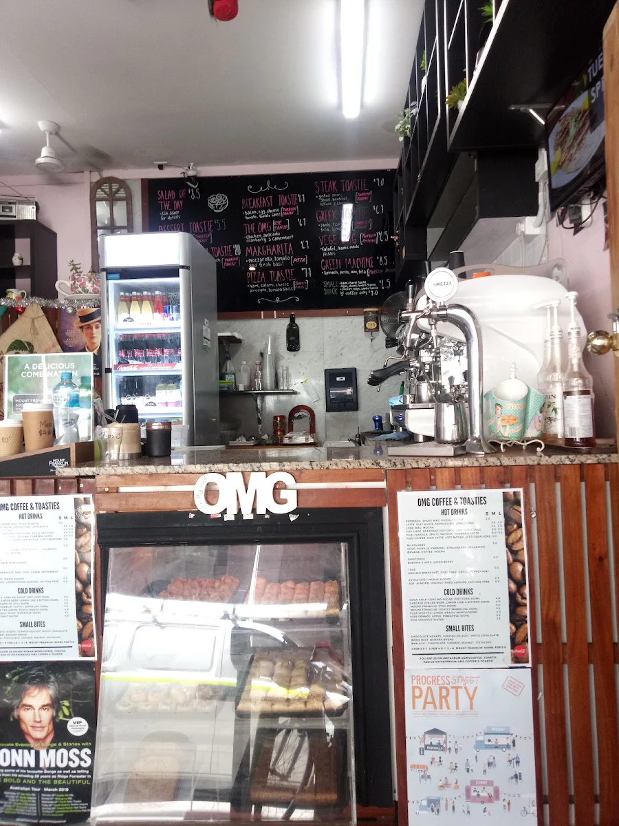 Menu, OMG Coffee & Toastie