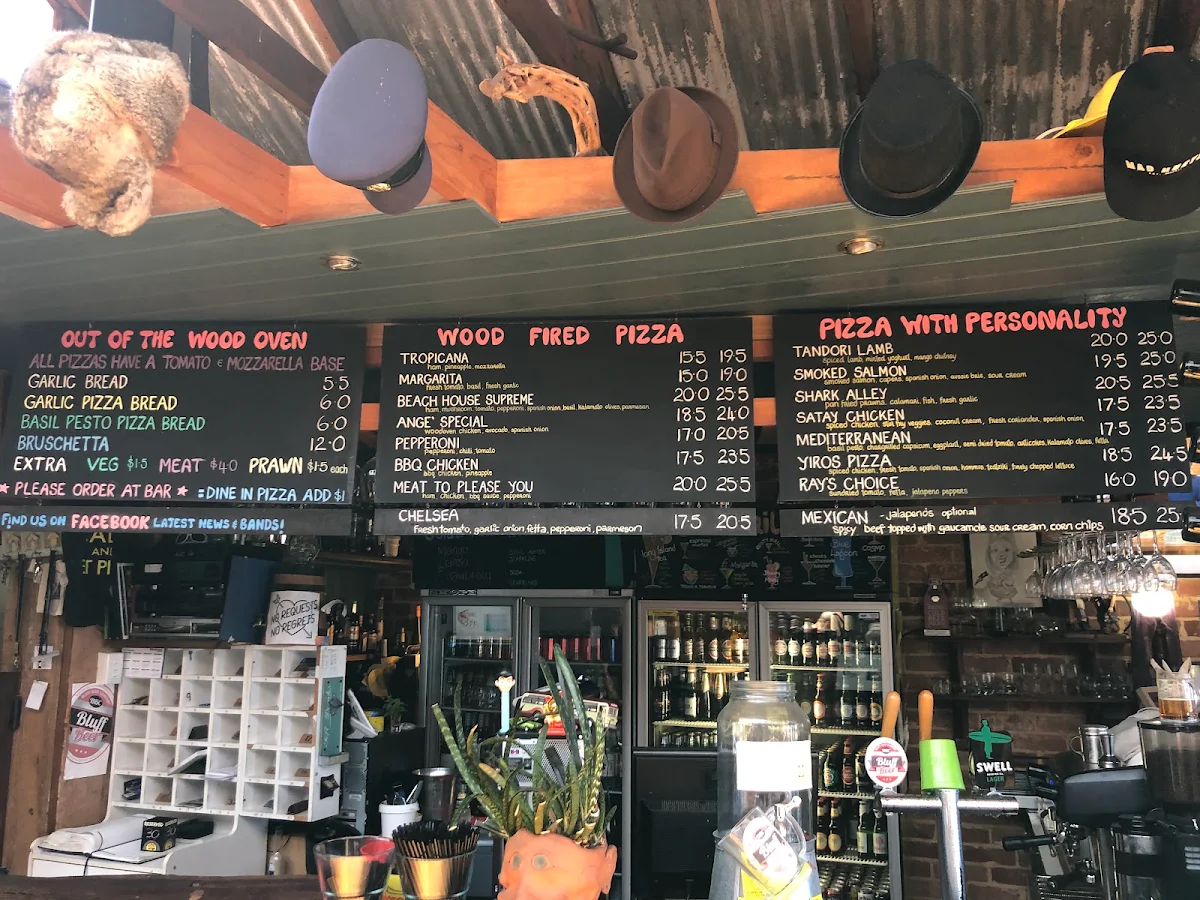 Menu, Beach House Cafe