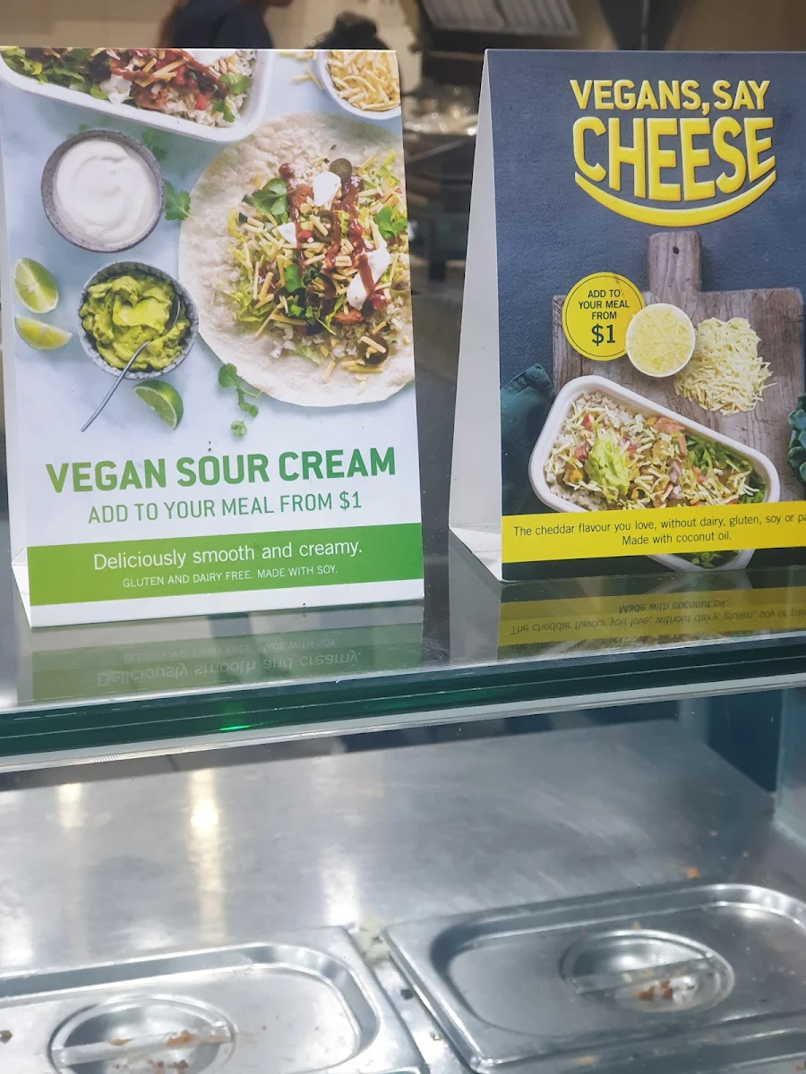 Menu, Zambrero Erindale