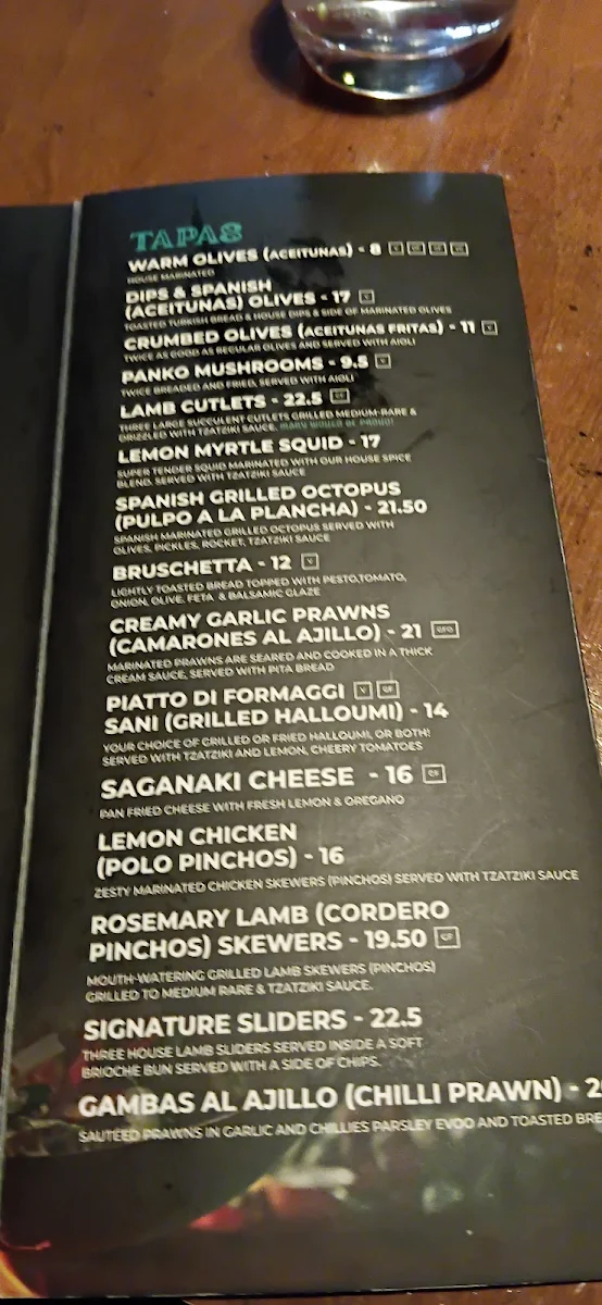 Menu, Little Lamb Restaurant Redcliffe
