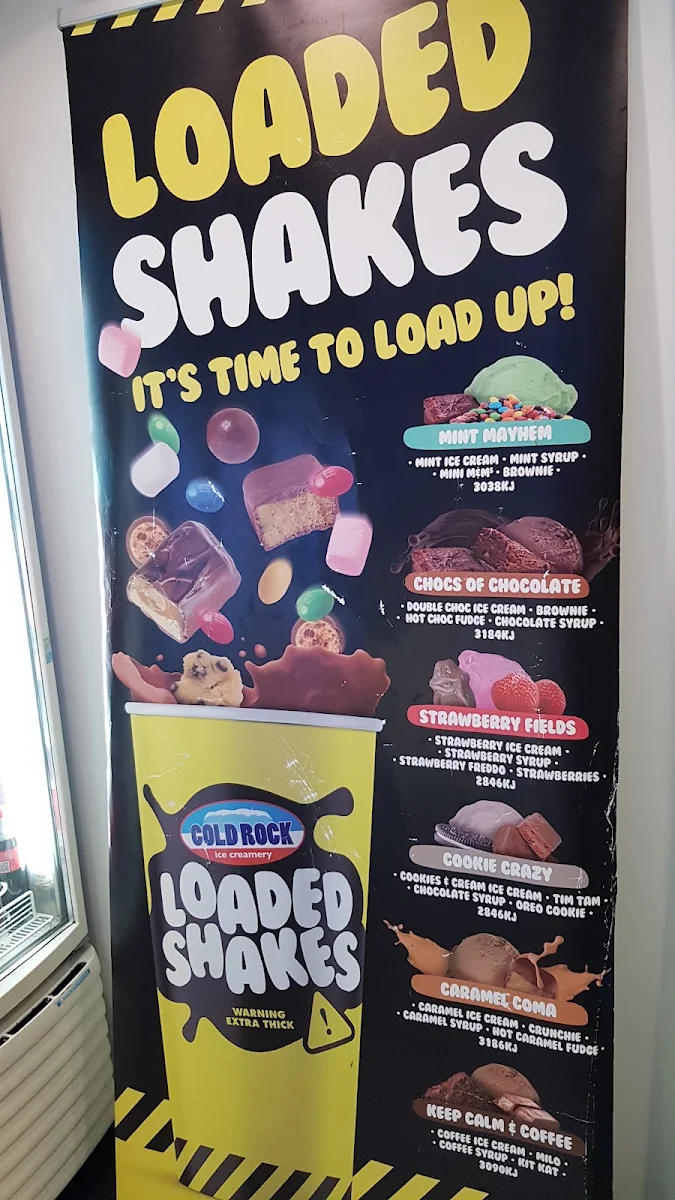 Menu, Cold Rock Ice Creamery Airlie Beach