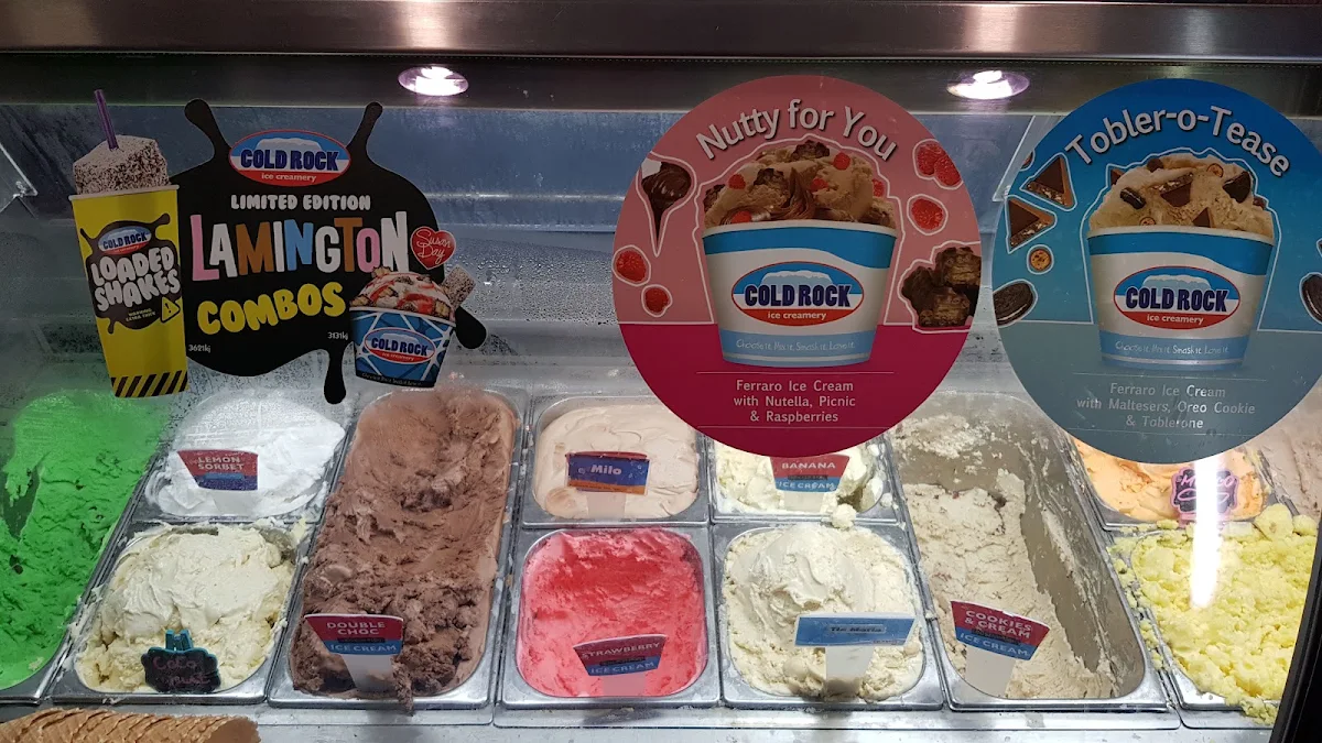 Menu, Cold Rock Ice Creamery Airlie Beach